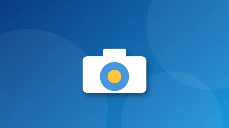 Ảnh bìa minh họa: biểu tượng camera trên nền laptop Windows