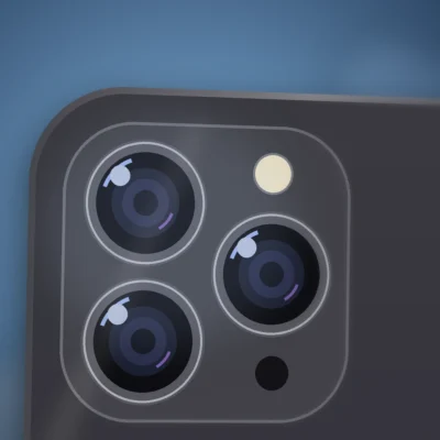Ảnh vẽ minh họa cụm camera sau iPhone 16 Pro Max (không phải ảnh linh kiện thật)