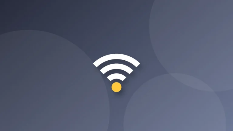 Ảnh bìa minh họa: biểu tượng sóng Wi-Fi trên nền máy Mac