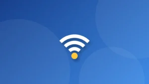 Ảnh bìa minh họa: biểu tượng sóng Wi-Fi phát ra từ iPhone
