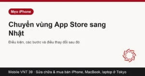 Mục Quốc gia/Vùng trong tài khoản App Store