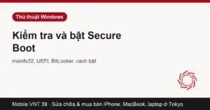 Mục Secure Boot State trong System Information