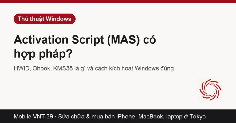 Trang Kích hoạt trong Cài đặt Windows