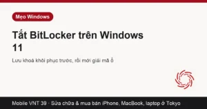 Màn hình quản lý BitLocker trên Windows 11