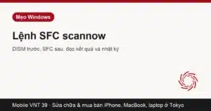 Cửa sổ Command Prompt chạy sfc /scannow