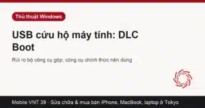 USB cứu hộ cắm vào laptop không khởi động được