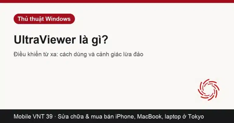 Cửa sổ phần mềm điều khiển máy tính từ xa UltraViewer