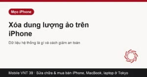 Thẻ bài cách xóa dung lượng ảo, Dữ liệu hệ thống trên iPhone – Mobile VNT 39