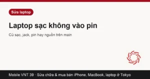 Laptop cắm sạc không có đèn báo
