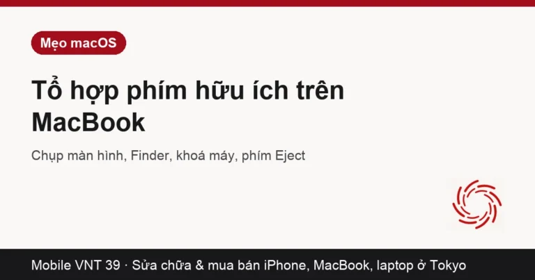 Bàn phím MacBook với phím Command và Option