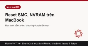 Bàn phím MacBook khi reset SMC