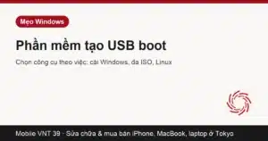 USB boot cắm vào laptop để cài hệ điều hành