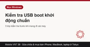 USB boot được kiểm tra trên máy tính Windows