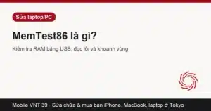 Màn hình kiểm tra RAM bằng MemTest86