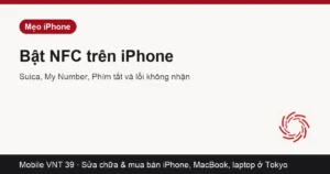 Chạm iPhone vào thẻ NFC