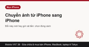 Hai chiếc iPhone đặt cạnh nhau để chuyển ảnh
